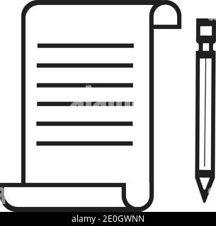 Documents icon stock vector illustration flat design Stock Vector
