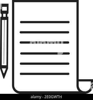 Documents icon stock vector illustration flat design Stock Vector