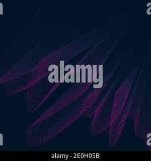 An abstract wavy psychedelic background image. Stock Vector