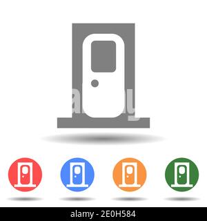 Door with window vector isolated Stock Vector