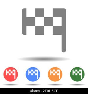Racing finish flag vector isolated Stock Vector
