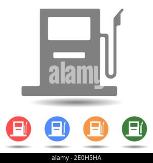 Gas station gasoline pump icon vector Stock Vector