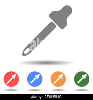 Eyedropper bottle , pipette icon vector Stock Vector