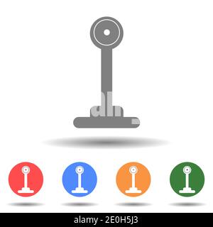 Simple street light icon vector isolated Stock Vector