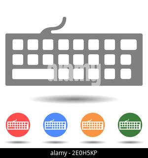 Portable keyboard vector icon Stock Vector