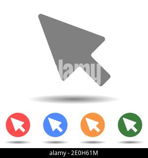 Mouse cursor vector icon isolated Stock Vector