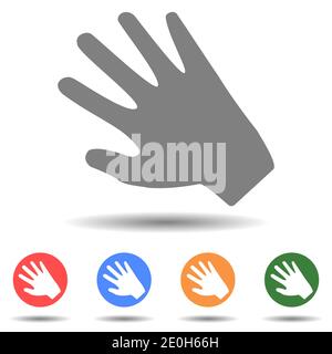Human hand palm icon vector Stock Vector