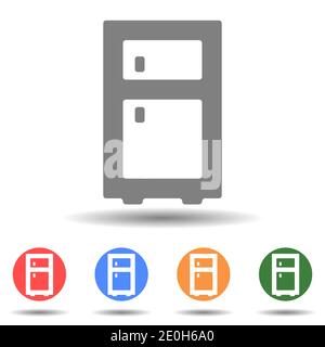 Refrigerator Fridge icon vector Stock Vector