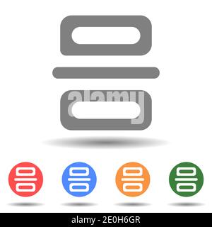 Center alignment icon vector isolated Stock Vector