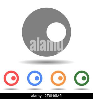 Planet shade light icon vector Stock Vector