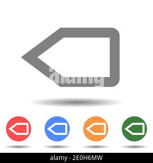 Next pointer skip vector icon isolated Stock Vector