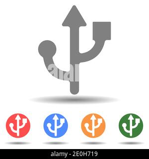 Usb sign data transfer icon vector Stock Vector