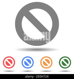 No waiting, no standing road sign icon vector Stock Vector