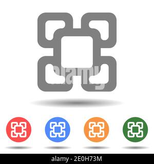 Center alignment tool icon vector Stock Vector