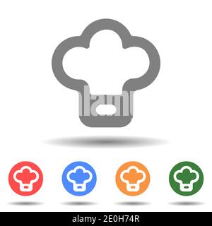 Chef cook icon vector isolated Stock Vector