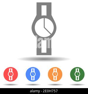 Modern watch icon, wristwatch vector Stock Vector