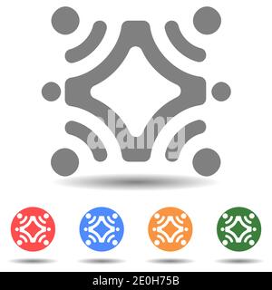Center connection sign vector icon Stock Vector