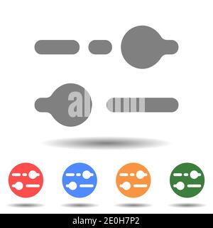 Line slider bar icon vector Stock Vector