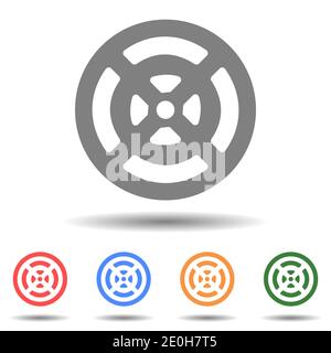Target crosshair vector icon isolated Stock Vector