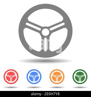 Wheel disk, car tires icon vector Stock Vector
