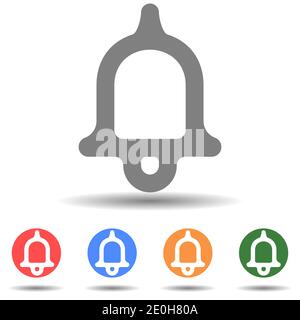 Notification bell icon vector isolated Stock Vector