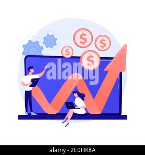 Investment fund abstract concept vector illustration. Investment trust, shareholder scheme, fund creation, business opportunities, corporate venture c Stock Photo