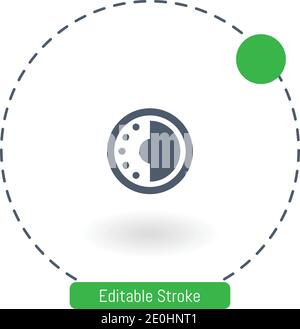 security tool of safe box for password vector icon editable stroke outline icons for web and mobile Stock Vector