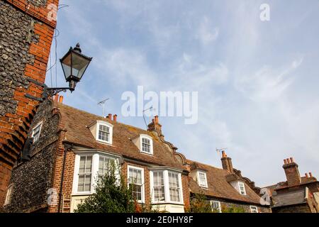 MARGATE, KENT, UK - AUGUST 28, 2017. Old streetlight in the backstreets of Margate. Margate, Kent, UK, August 28, 2017 Stock Photo