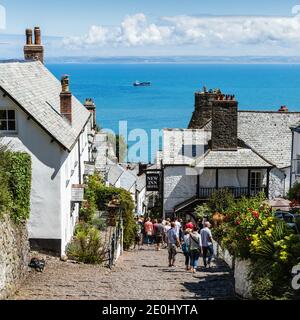 The picturesque coastal village of Clovelly in Devon, England, Uk Stock Photo