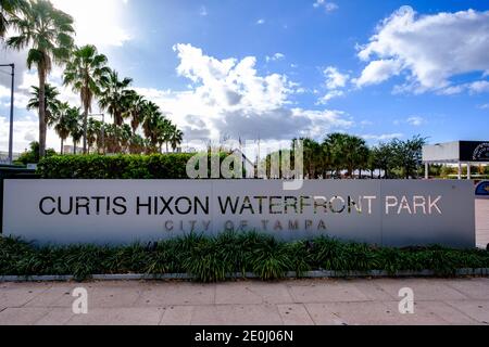 Curtis Hixon Waterfront Park, Tampa, Florida Stock Photo