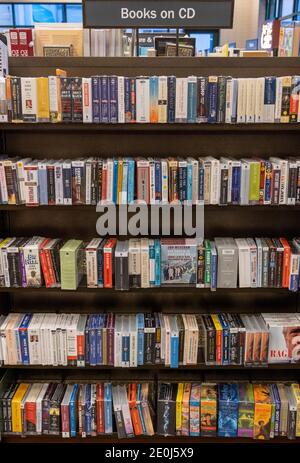 books on CD on sale, Barnes and Noble, USA Stock Photo