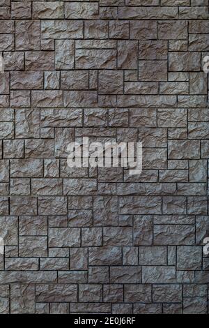 flat texture of artificial stone wall tiles Stock Photo