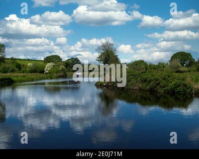 Scariff River entering Lough Derg in County Clare, Ireland. Stock Photo