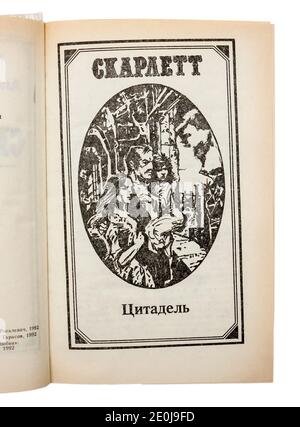 The 'Scarlett' of Alexandra Ripley, first published in 1992 in USSR. Stock Photo