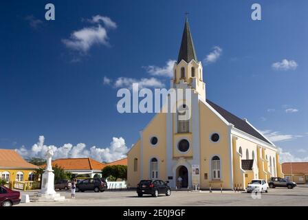 The historic and colorful St. Anna's Catholic Church, Noord, Aruba.