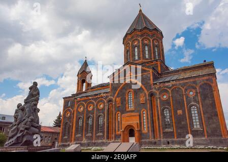 Statue in Vartanants Square, Gyumri, Shirak Province, Armenia Stock ...