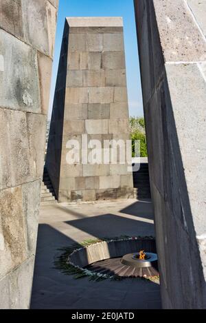 Tsitsernakaberd, Armenian Genocide Memorial Complex, Yerevan, Armenia Stock Photo