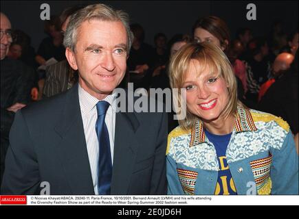 Bernard Arnault and his wife Helene arriving to meet with Pope