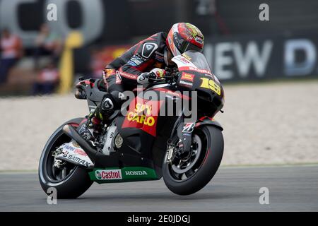 Spain's MotoGP rider Alvaro Bautista from Honda Gresini during MotoGP Netherlands Grand Prix in Assen, The Netherlands on June 29, 2012. Photo by Malkon/ABACAPRESS.COM Stock Photo