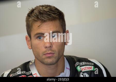 Spain's MotoGP rider Alvaro Bautista from Honda Gresini during MotoGP Netherlands Grand Prix in Assen, The Netherlands on June 29, 2012. Photo by Malkon/ABACAPRESS.COM Stock Photo