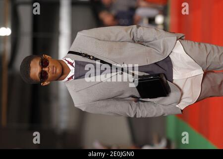 A model displays a creation by Kenzo during the Spring-Summer 2013 Men collection at the Paris Fashion Week, held at in Paris, France, on June 30, 2012. Photo by Alain Gil-Gonzalez/ABACAPRESS.COM Stock Photo