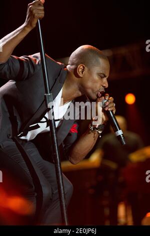 Kirk Franklin performing at the '2012 Essence Music Festival' held at the Mercedes Benz Superdome in New Orleans, Louisiana, USA on July 08, 2012. Photo by Craig Mulcahy/ABACAPRESS.COM Stock Photo