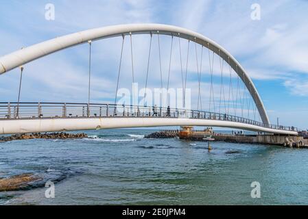 GANGNEUNG, KOREA, OCTOBER 26, 2019: Suspension bridge at Gangneung, Republic of Korea Stock Photo