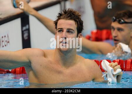 Australia's James Magnussen the favorite to win the 100 Meters Men Freestyle in the eliminatory round of 4X100 Meters Relay of swimming of the 2012 London Olympics Games in London, UK on July 29h, 2012. Photo by Henri Szwarc/ABACAPRESS.COM Stock Photo