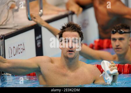 Australia's James Magnussen the favorite to win the 100 Meters Men Freestyle in the eliminatory round of 4X100 Meters Relay of swimming of the 2012 London Olympics Games in London, UK on July 29h, 2012. Photo by Henri Szwarc/ABACAPRESS.COM Stock Photo
