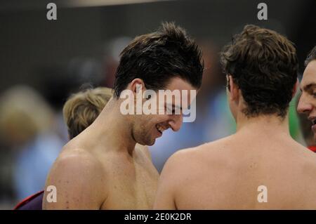 Australia's James Magnussen the favorite to win the 100 Meters Men Freestyle in the eliminatory round of 4X100 Meters Relay of swimming of the 2012 London Olympics Games in London, UK on July 29h, 2012. Photo by Henri Szwarc/ABACAPRESS.COM Stock Photo