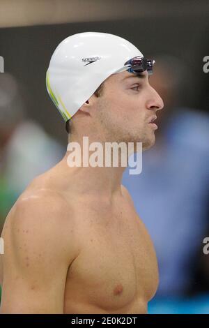 Australia's James Magnussen the favorite to win the 100 Meters Men Freestyle in the eliminatory round of 4X100 Meters Relay of swimming of the 2012 London Olympics Games in London, UK on July 29h, 2012. Photo by Henri Szwarc/ABACAPRESS.COM Stock Photo