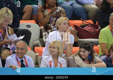 Princess Charlene of Monaco during the 2012 London Olympics Games at Aquatics Center in London, UK on July 29, 2012. Photo by Gouhier-Guibbaud-JMP/ABACAPRESS.COM Stock Photo