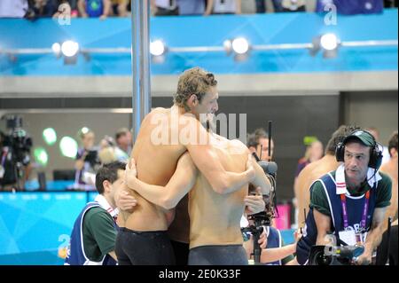 USA's Dana Vollmer winning the gold medal in the 100 Meters Women Butterfly in the swimming of the 2012 London Olympics Games in London, England on July 29h, 2012. Photo by Henri Szwarc/ABACAPRESS.COM Stock Photo