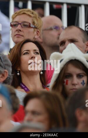 Crown Princess Marie of Denmark attends the Individual Jumping Equestrian Final at Greenwich Park during the London 2012 Olympics, in London, UK on August 8, 2012. Photo by Gouhier-Guibbaud-JMP/ABACAPRESS.COM Stock Photo